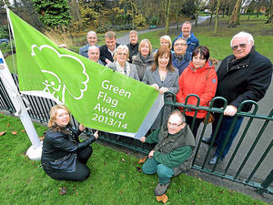 Supporting image for story: Green Flag flies for Wednesbury park