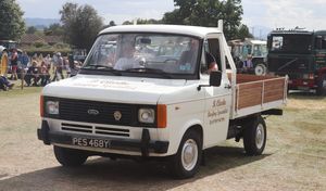 Ford Transit pickup of Bobby-Joe Clarke. Image by E A Bates