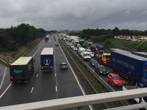 Supporting image for story: Huge M6 delays as two police officers seriously injured in crash