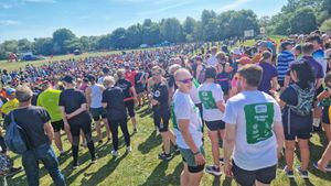 More than 1,300 runners took part in the race. 