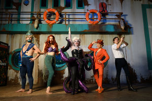 The cast of Unfortunate at Birmingham's Bear Grylls Adventure