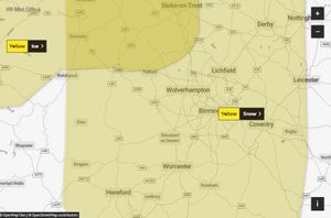 Snow and ice warnings have been issued by the Met Office across the region for Wednesday