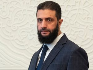 Supporting image for story: Leader of rebels who toppled Syrian president Assad named interim president