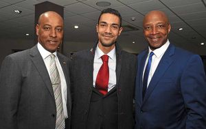 New Three Degrees – Cunnigham's son Sergio with Brendon Batson and Cyrille Regis