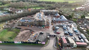 Eventually, the site - opposite Mere Park Garden Centre - will be made up of 61 apartments and 15 bungalows, which will be available to purchase or rent