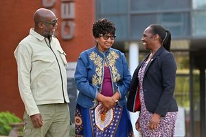  Patrick Vernon with Esther McCurbin and Ruth South at the committee launch event in Wolverhampton. 