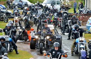 The ride-out for Steve Preece