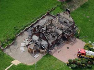 Supporting image for story: Three arsonists jailed over Aldridge mansion fire