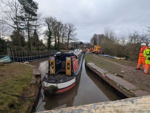Pacemaker was finally back in the water three weeks after the disaster at Whitchurch