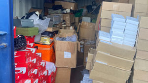 The goods seized in Walsall operation