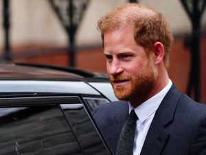 Harry outside the Royal Courts of Justice