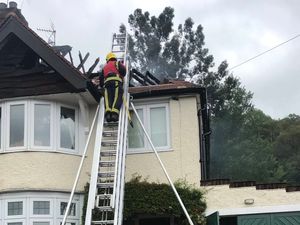 Supporting image for story: Pair escape blaze which leaves home severely damaged 