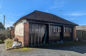 The former fire station at The Horseshoe Inn, Tilstock. Photo: Shropshire Council planning portal