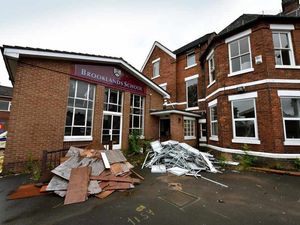 Supporting image for story: Bulldozers move in on Stafford's former Brooklands School