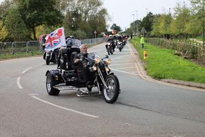 Thousands of riders made the journey to the National Memorial Arboretum