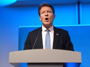 Richard Tice speaking at Reform UK press conference