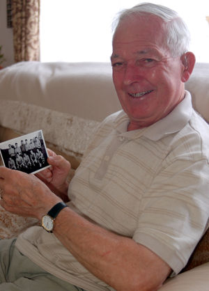 Brian Griffiths remembers his time playing alongside Busby Babes Duncan Edwards and Bobby Charlton during his National Service at Nesscliffe during the 1950s