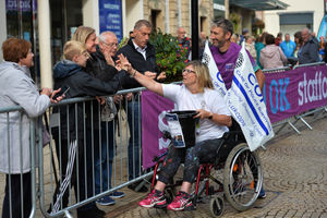 PC Claire Bond with John Rainsbury