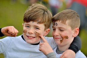 Charlie Todd-Smith and Finlay Jones 8 from Telford who took part in the White Run