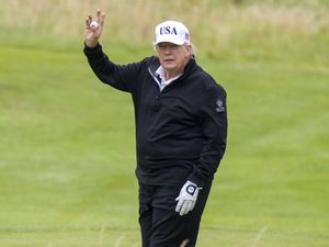 Supporting image for story: Trump plays golf as supporters urge him ‘don’t trust Starmer’