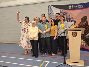 Some of the 17 Lib Dem town councillors who now run Oswestry Town Council. Picture: LDRS