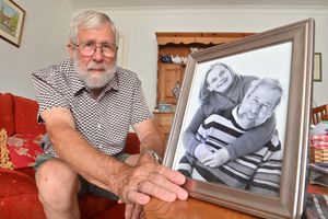 Ken Davies 80. He is getting ready to do a wing walk for the MS Society. His wife Daphne who passed away has both MS and Dementia and so it has inspired him to do this and raise money for charity.