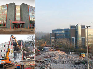 Supporting image for story: Going, going, gone . . . Telford office block bites the dust