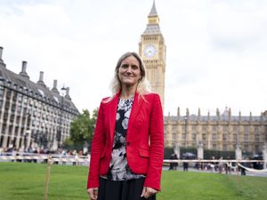 Kim Leadbeater outside Parliament