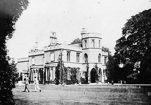 The croquet lawn around the 1930s.