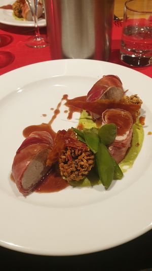 Beautiful food served up by the in-house chef