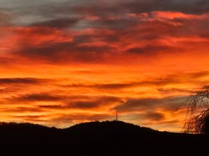John Hughes snapped this gorgeous photograph of the sunset over the Wrekin