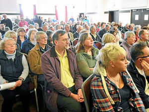 Supporting image for story: Hundreds meet to air their windfarm worries