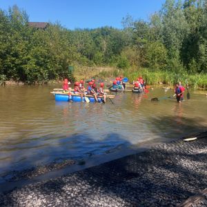 Young diabetic patients enjoy rafting during a weekend away organised by Birmingham Children's Hospital staff.