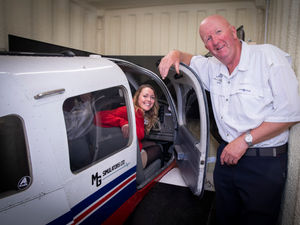 Supporting image for story: It’s up, up and away as shipping container used for Shropshire flight simulator firm