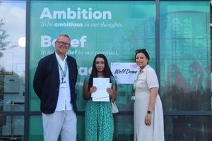 Mahek Bangar attained an A* in mathematics, and A grades in biology and chemistry.