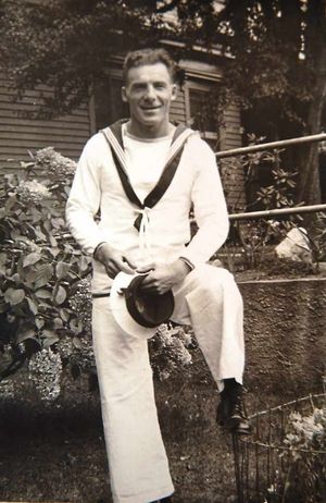Sailor Cyril Price in his Royal Navy uniform