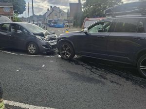 Supporting image for story: Police and fire crews attend two-car smash near Dudley