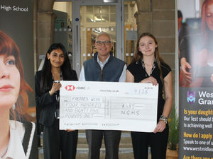 Supporting image for story: Newport pupils present generous donation to child bereavement charity after successful student-led fair