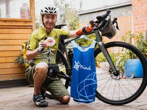 Supporting image for story: Bill packs up his trusty bike ready to take him on a tough fundraising challenge