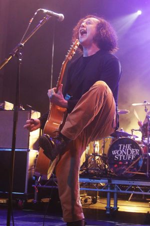 The Wonder Stuff's Miles Hunt at Birmingham's O2 Academy. Pic: Andy Shaw
