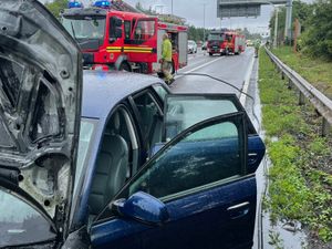 Supporting image for story: M6 car fire causes congestion