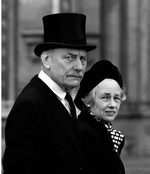 Enoch Powell and his wife Pamela