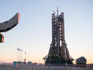 Supporting image for story: Astronauts blast off to ISS less than two months after failed launch
