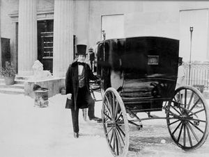 Kim Downer who started in the film Shrewsbury Christmas Carol back in 1984. He is pictured outside of the old Royal Salop Infirmary.