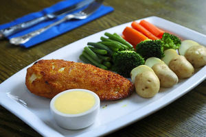 From Russia with love – chicken Kiev with fresh veg