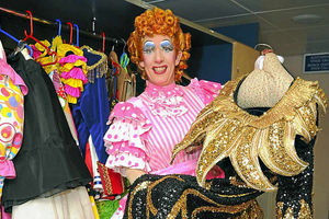Supporting image for story: Andrew's made-up to be panto dame