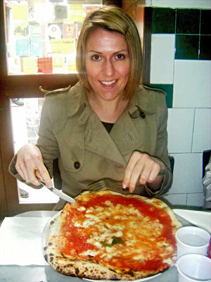A pizza the action – tucking into a Margherita in Naples