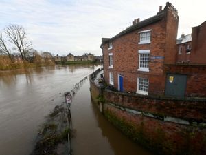Supporting image for story: Shropshire river levels yet to reach their peak after Storm Gerrit battering