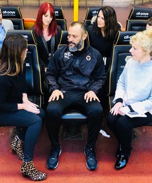 Suzi Perry, left, with Nuno