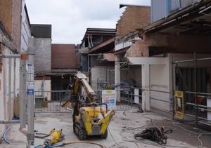 Demolition work is well underway at the Telford Theatre as part of the council’s ambitious project to breathe new life into Oakengates town centre